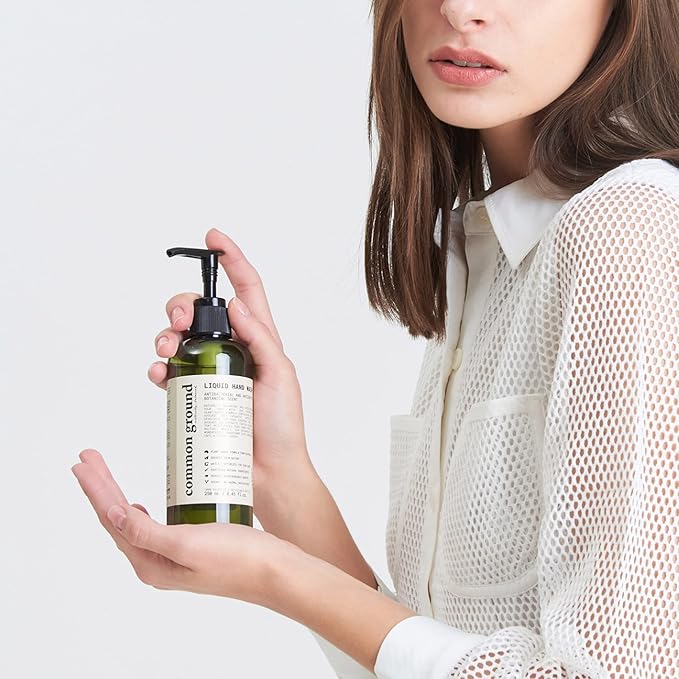 COMMON GROUND Natural Hand Wash Soap - Paraben & Cruelty Free - Daily - Vegan, Plant-Based, Avocado Oil - For All, Men, Women, Eczema, Sensitive Skin 8.4 Fl Oz (3 Pack)