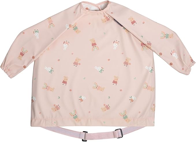 BIBaDO - Long Sleeve Baby Bibs - Babies & Toddlers 6-36 Months - Coverall Baby Led Weaning Bib - Easy Wipe, Soft & Waterproof