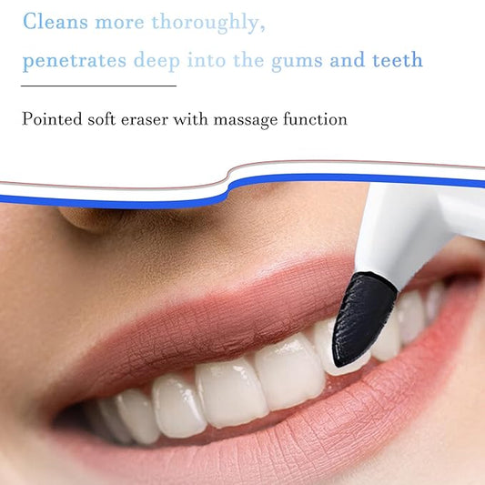 3Pcs Teeth Stain Remover,Tooth Stain Eraser,Tartar Eraser Polisher,Dental Plaque Tool,Eraser for Coffee Stain Teeth Whitening Cleaning Polishing Kit (white)