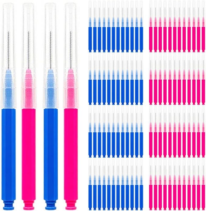 100pcs Interdental Brushes Dental Cleaning Tools Tooth Floss Picks Oral Hygiene Toothpicks