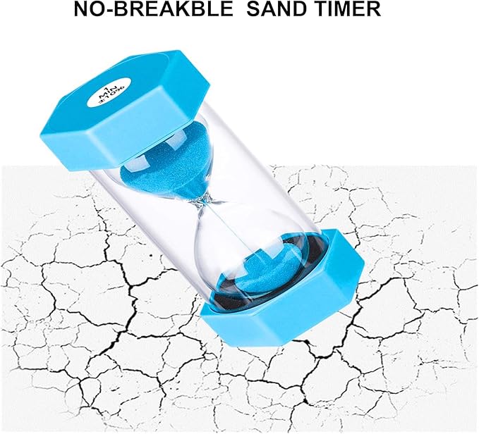 SuLiao Hourglass Timer Clock 1 Minute：Colorful Sand Timer,Small Blue Sand Watch one Minute,Plastic Hour Glass Sandglass for Kids, Games, Classroom, Kitchen, Decorative