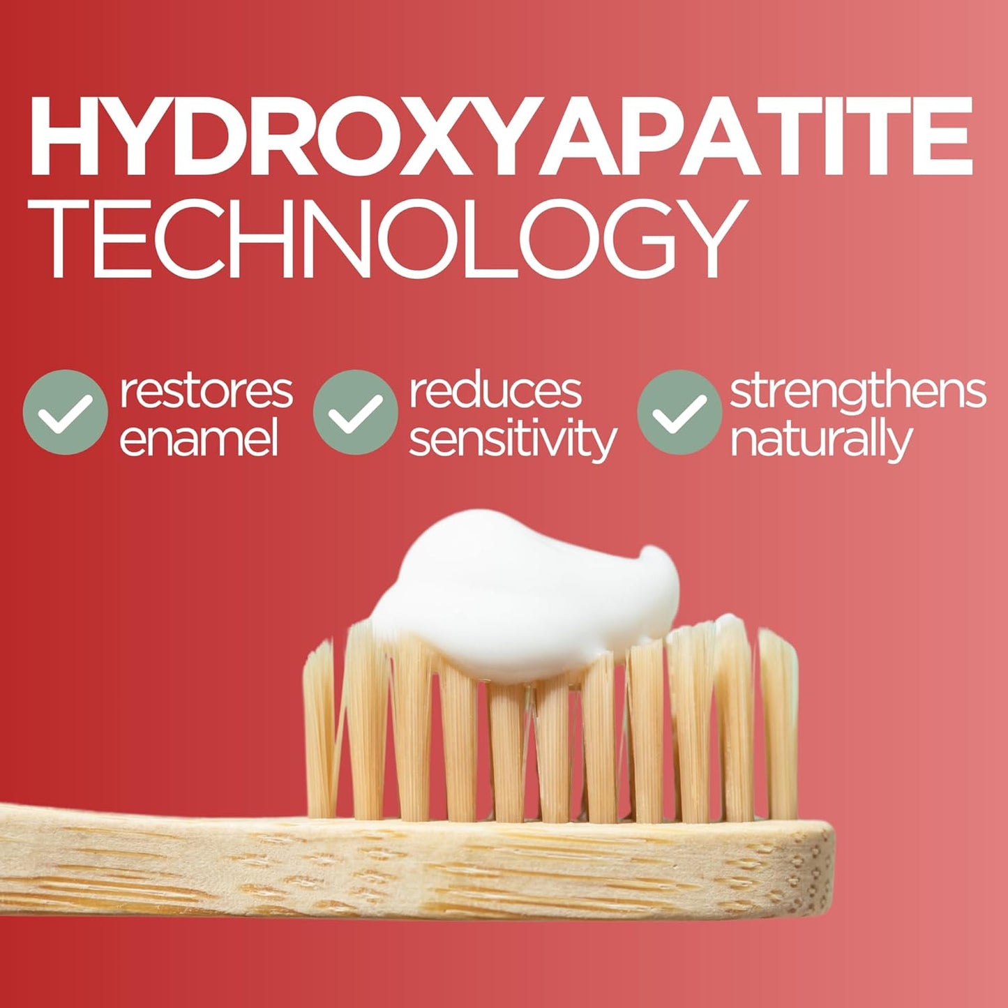 Wellnesse Hydroxyapatite Toothpaste – Fluoride Free for Sensitive Gums – Anti-Plaque, Remineralizing, Enamel Protection & Natural Whitening Toothpaste for Adults – Cinnamint Flavor - 4 oz