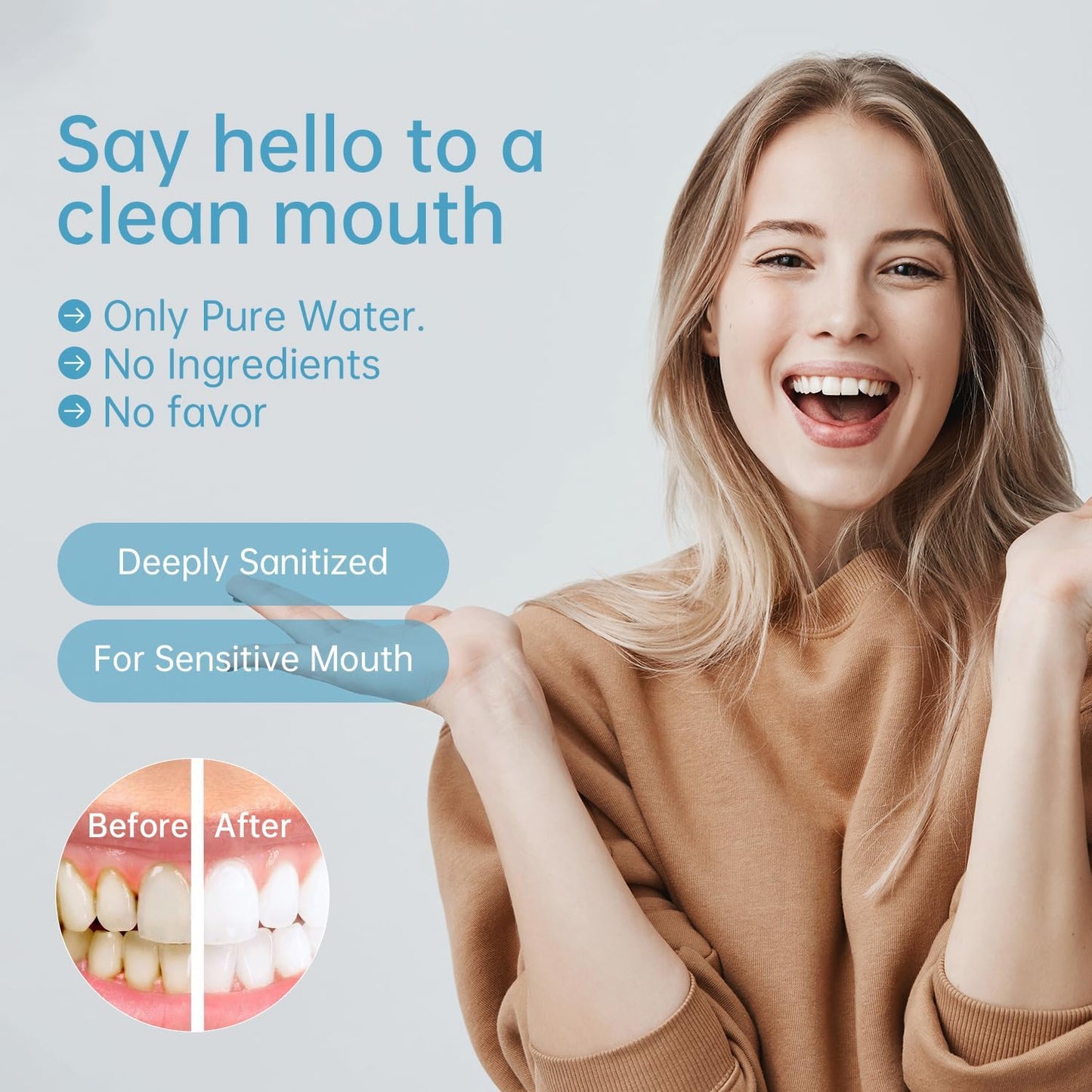 Unflavored Disposable Finger Toothbrush for Adults, 60pcs, Oral Brush ups for Teeth Cleaning, Deep Cleaning Teeth Wipes, Gum Cleanning