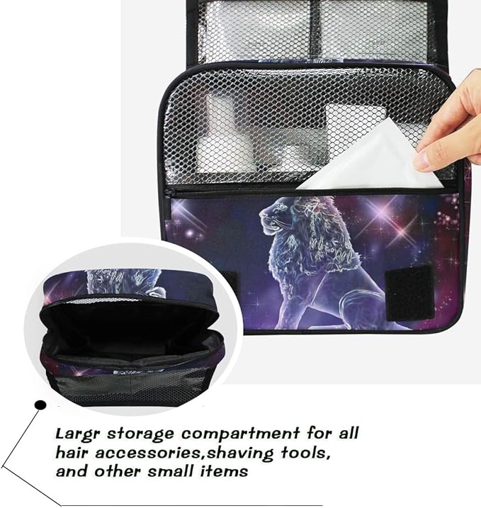 senya Hanging Travel Toiletry Bag Kit Makeup Case Cosmetics Organizer for Men Women