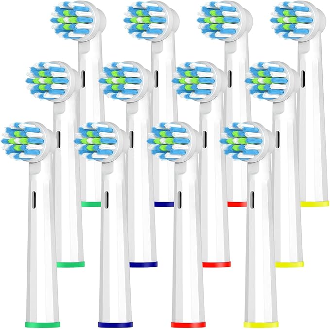 12PCS Gum Care Replacement Toothbrush Heads Compatible with Oral B Braun,Electric Toothbrush Brush Heads Compatible with Oral B Replacement Heads Refill Pro 1000/9600/500/3000 /1500