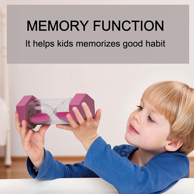 5 Minutes, Sand Timer, Hourglass Sandtimer, Kitchen Timer Digital for Cooking, Sandclock for Games, Classroom, Kitchen, Toothbrush Timer, Decoration, Pink