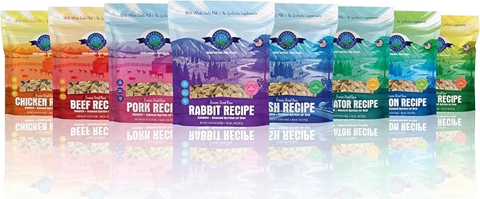 Shepherd Boy Farms Freeze Dried Raw Dog Food, Fish Medley Recipe, All Natural, No Synthetics, Made in USA with Goat's Milk & Organic Produce, High Protein, Complete Meal (48oz)