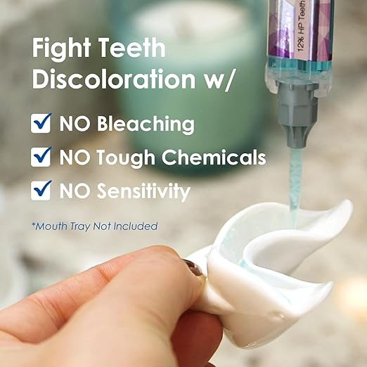 Deluxe Teeth Whitening Syringe Refill to Eliminate Teeth Discoloration While Fighting Plaque Bacteria, Teeth Whitening Set for A Stronger Enamel