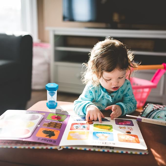 Sand Timer for Kids - 1 Minute Blue - 5 inches Hour Glass Acrylic Covered Clock for Classroom, Home & Kids Room - Medium-Single Pack