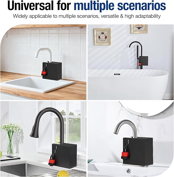 Faucet Cover Child Proof & Pet Proof - Sink Faucet Lock for Kitchen, Bathroom & Drinking Water Faucets | Secure Spigot Guard for Kids, Toddlers & Pets (Large)