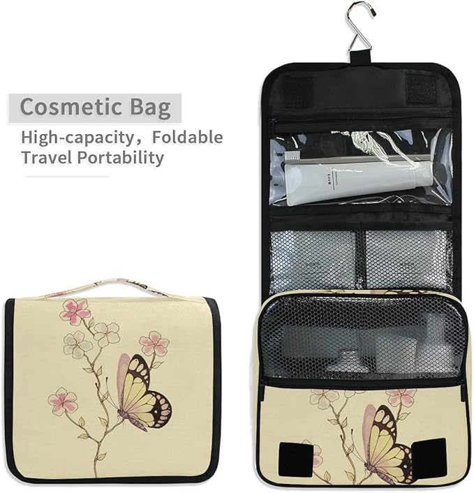 senya Hanging Travel Toiletry Bag Kit Makeup Case Cosmetics Organizer for Men Women