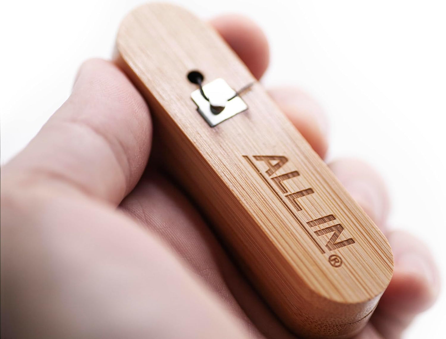 ALL IN Waxed Charcoal Floss with a Refillable Dental Floss Holder - Plant Based, No PFAS - Mint Floss for Effective Plaque Removal, Clean Teeth, Fresh Breath - 32 yd (2)