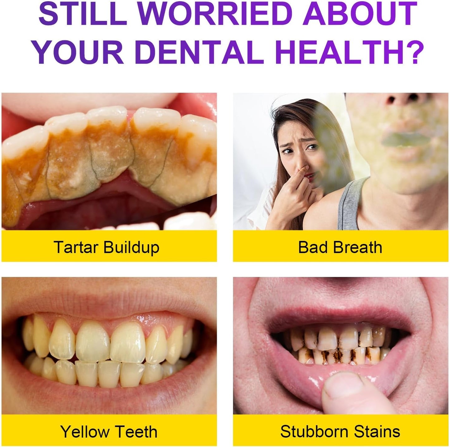 Teeth Whitening Powder - Teeth Whitening - Removes Stains - No Sensitivity - Toothpaste Power - Breath Freshener - for Coffee