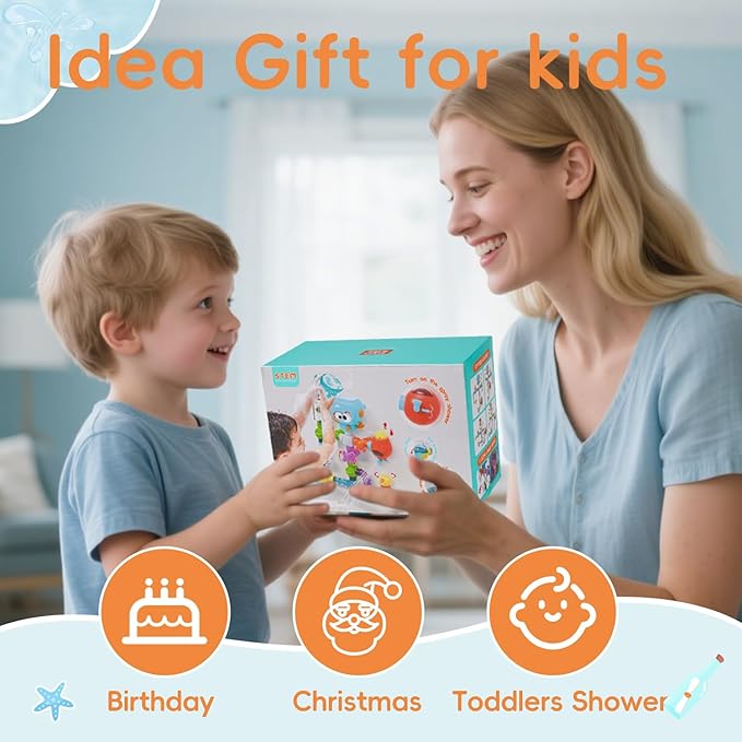 Bath Toys for Kids Ages 4-8 | 27PCS DIY Water Pipe Assembly Kit with Storage Bag | STEM Building Educational Bathtub Toys for Toddler 3-5 | Creative Shower Toy Birthday Gifts for Boys & Girls