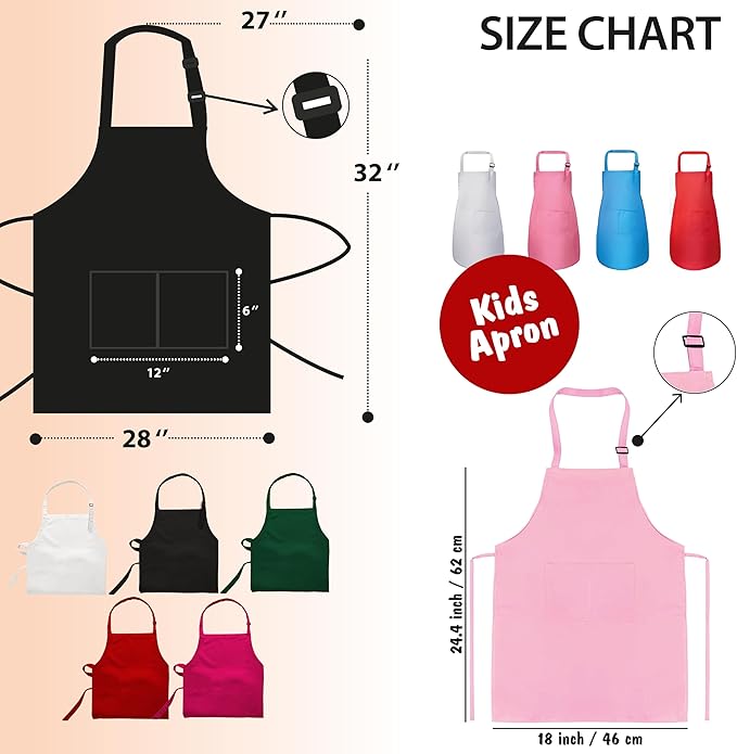 Personalized Kids Apron For Cooking, Toddler Apron for Girls and Boys, Chef Aprons For Women, Christmas Gift For Kids, Christmas Gifts for Mom