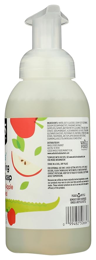 365 by Whole Foods Market, Kids' Foaming Hand Soap, Awesome Apple, 12 Fl Oz