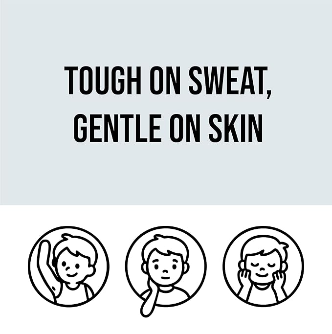 Quitch After-Sport Wipe Unscented Shower-Free Body Wipe for Kids & Baby, No Rinse, Underarm Aluminum-Free Natural Deodorant, Non-Toxic Sensitive Skin Towelettes, Travel-Friendly Camping Essential