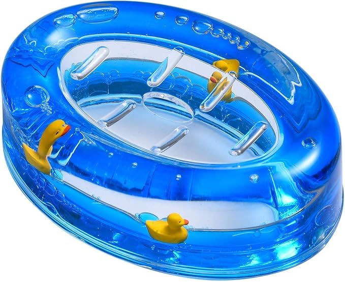 Locco Decor 4 Piece Acrylic Liquid 3D Floating Motion Bathroom Vanity Accessory Set Duck