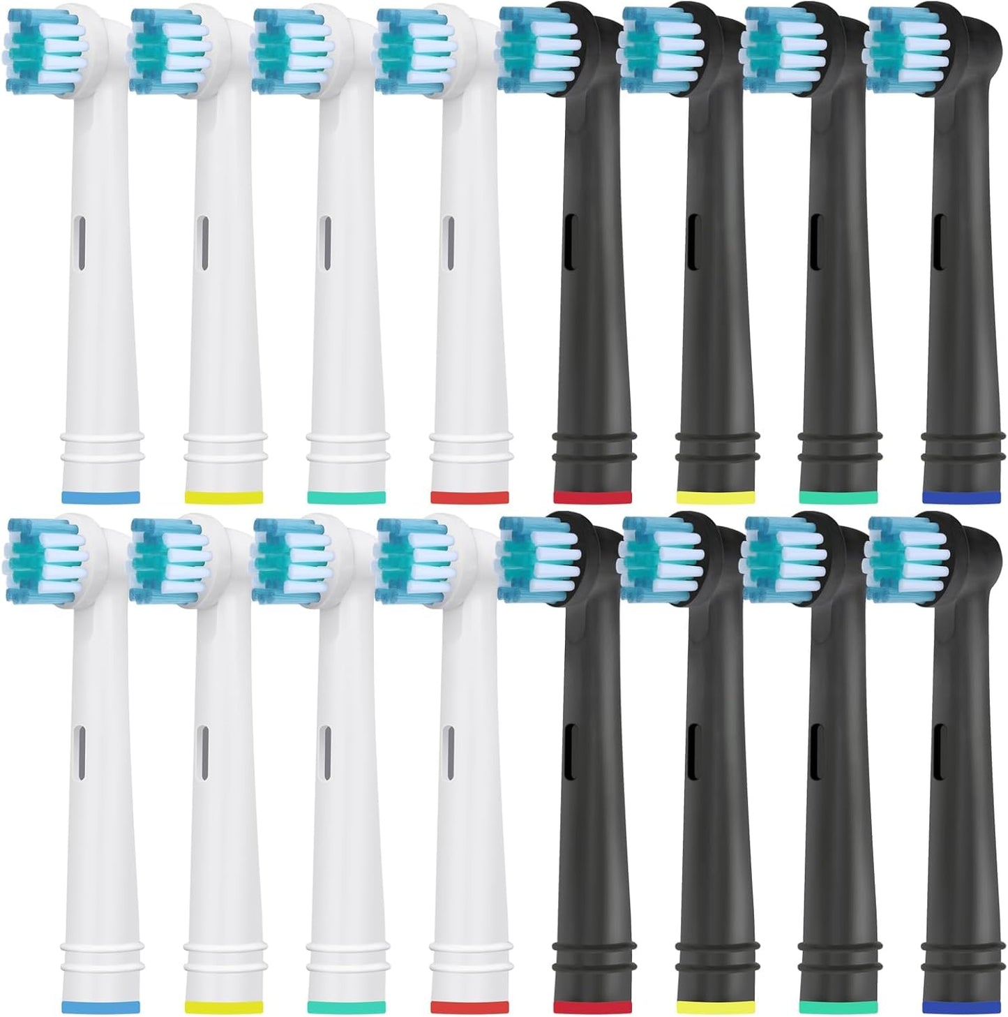 Toothbrush Replacement Heads Refills for Oral B - Precision Clean Brush Head for Gentle & Effective Cleaning and Optimal Dental Care, by DeBizz (16)