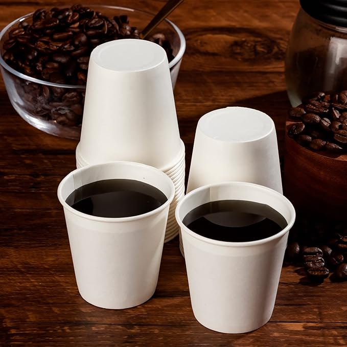 3000 Count 3 oz Small Paper Cups, Bathroom Paper Cups, Mouthwash Cups, Perfect for Bathroom