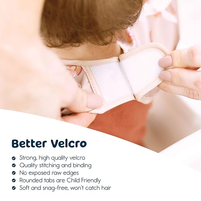 Tiny Twinkle Long Sleeve Bib for Babies & Toddlers – Waterproof Smock Bib for Eating – Machine Washable & Mess-Proof, Baby Feeding Essential & Shower Must-Have(Boho Rainbow, 6–24M)