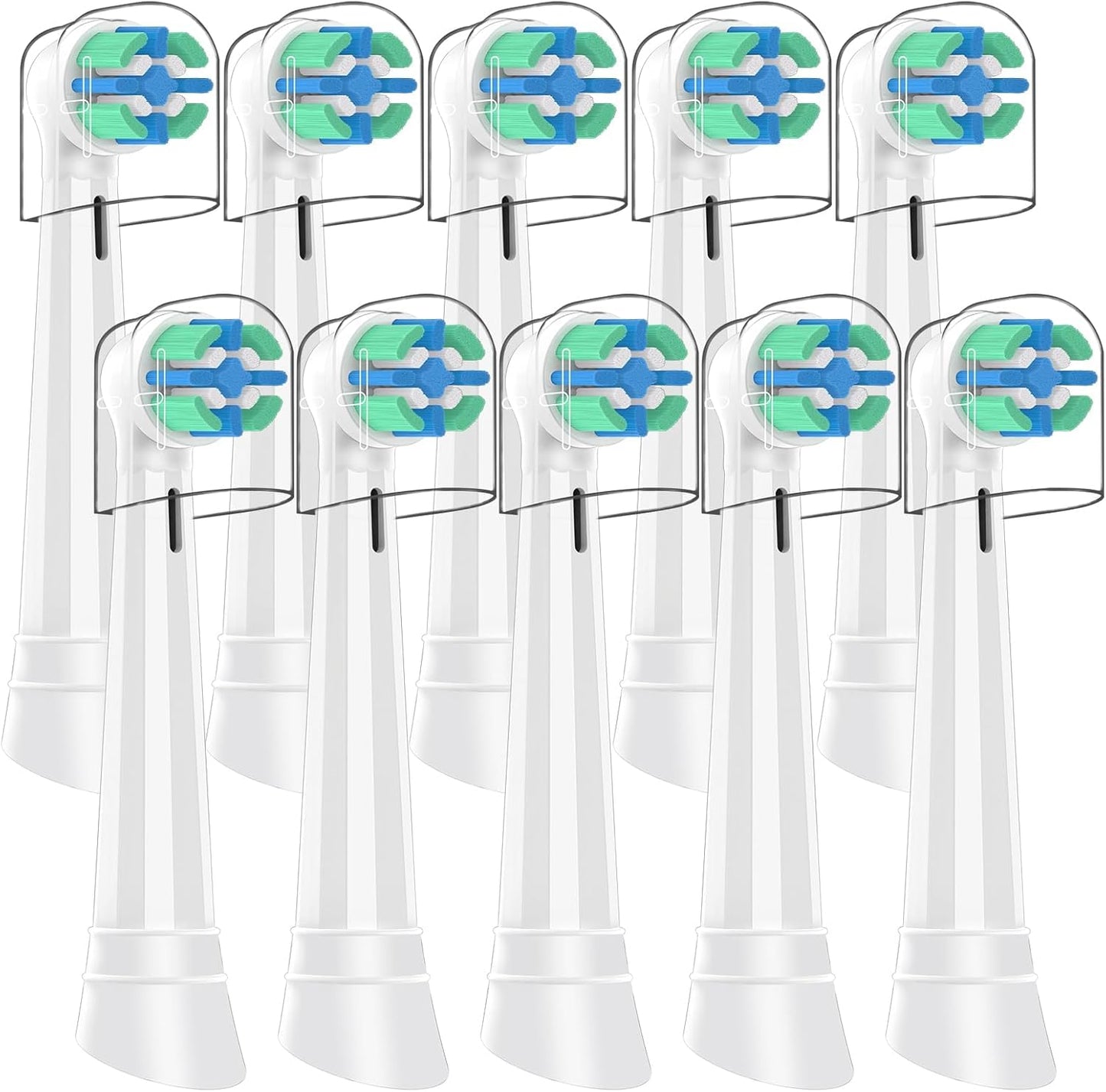 10 Pack White IO Replacement Heads Compatible with Oral b iO 2/3/4/5/6/7/8/9/10 Series Electric Toothbrush