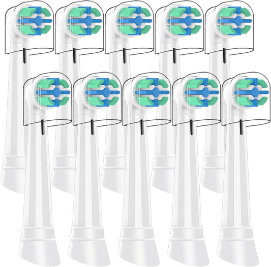 10 Pack White IO Replacement Heads Compatible with Oral b iO 2/3/4/5/6/7/8/9/10 Series Electric Toothbrush