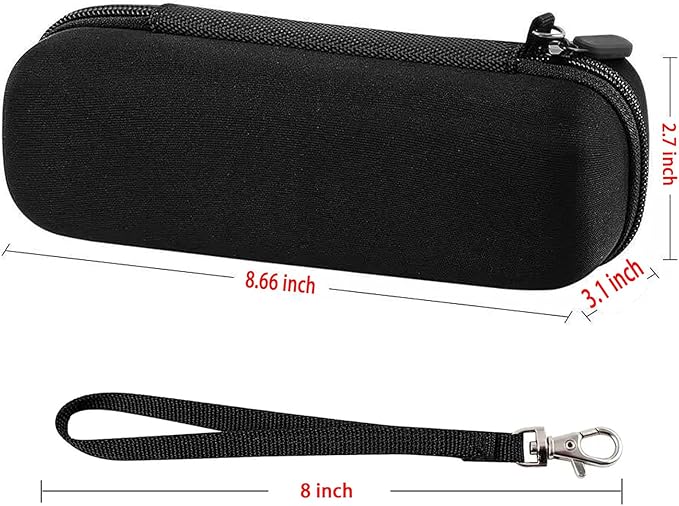 Electric Toothbrush Travel Case， Protective Clean Electric Toothbrush, Hard EVA Case Cover Storage Bag Holder with Mesh Pocket for Accessories ，Fits Most Powered Toothbrush Products (Black)