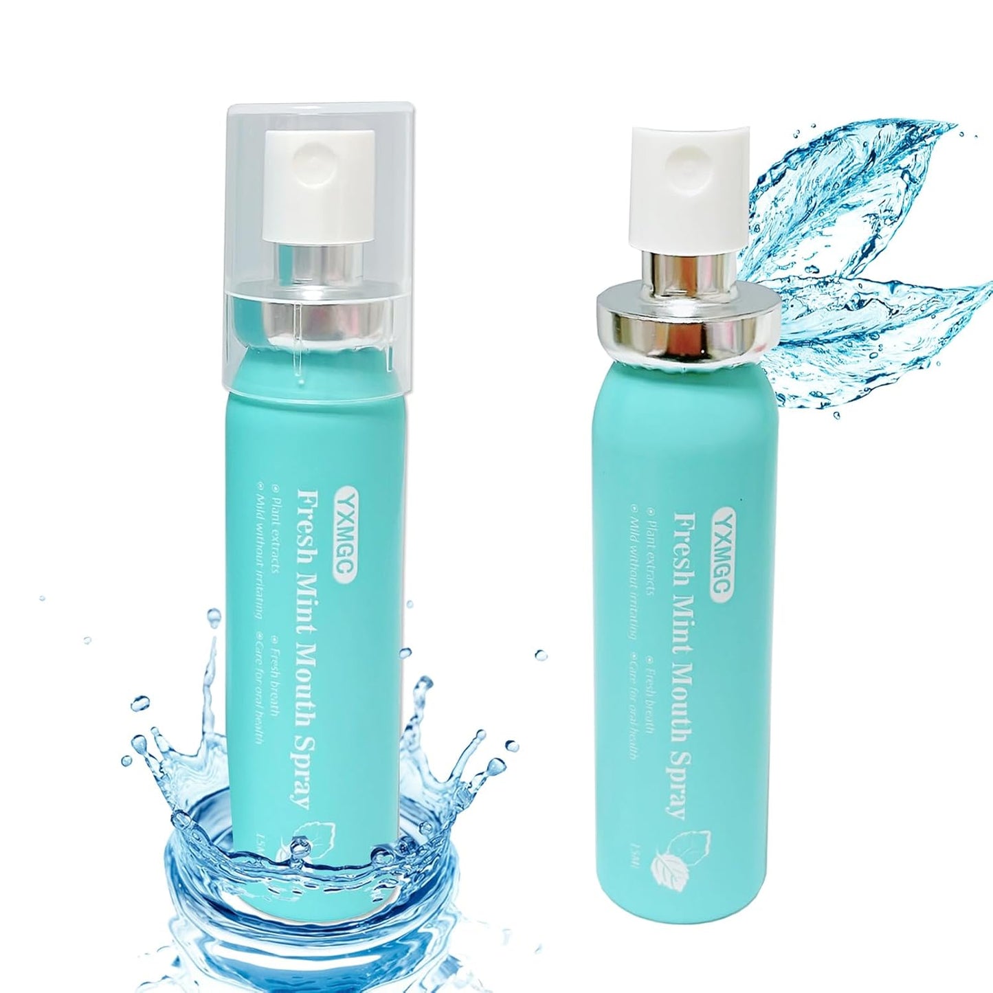 Breath Spray for Bad Breath Mouth Spray Breath Freshener Oral Breath Spray Mint Dry Mouth Spray Xylitol with Surprise Gifts 0.52 Ounce (Pack of 2)