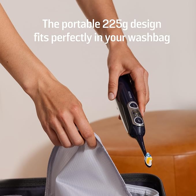 Soocas NEOS II Refresh Set - Electric Toothbrush with Water Flosser, Sonic Electric Toothbrush for Adults, Portable for Travel, Deep Clean for Implants & Braces, Healthier Gums, Dark Violet