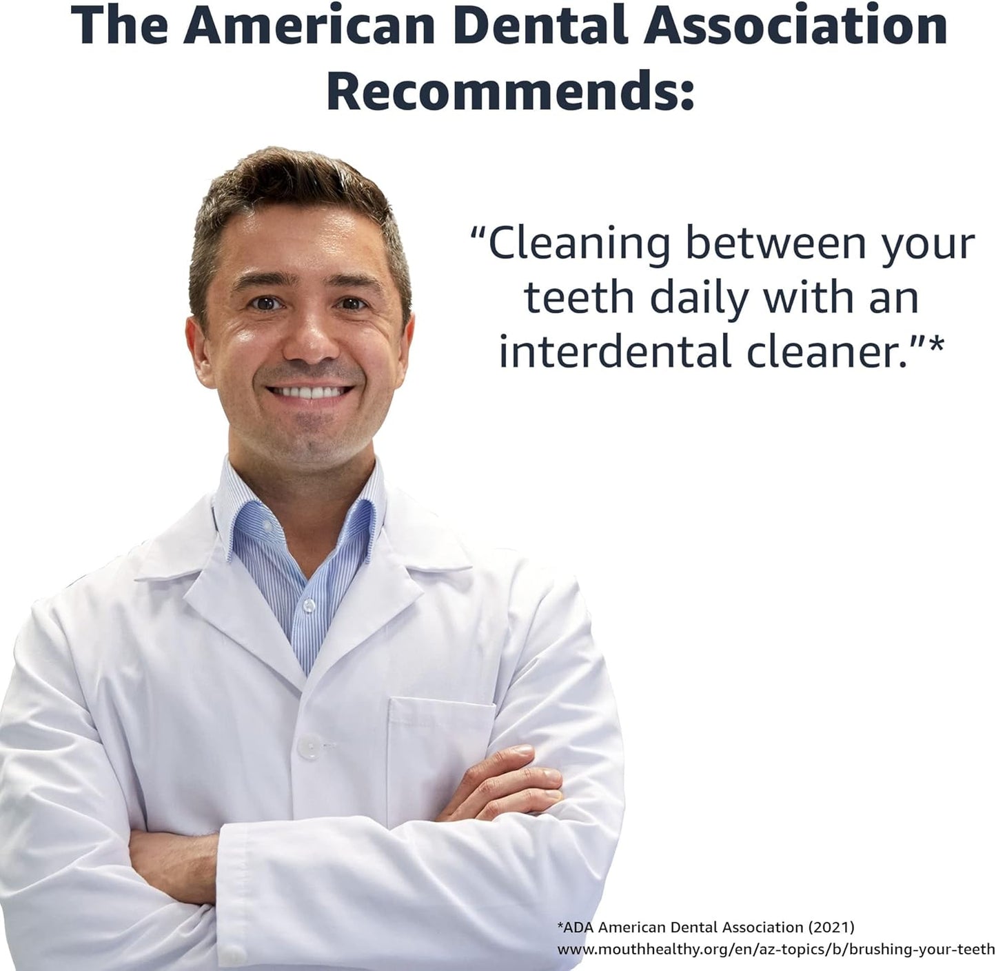 Amazon Basics Interdental Picks, 100 Count, 1 Pack