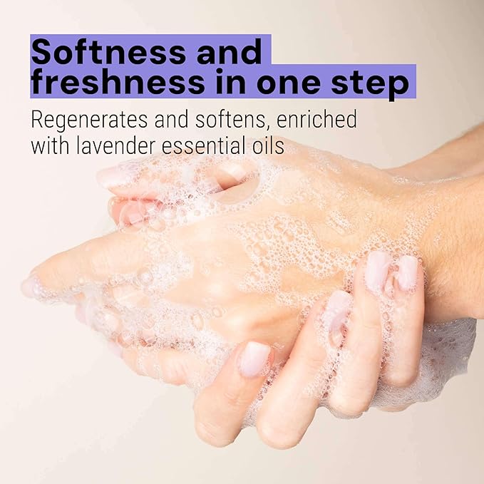 Panier des Sens - Liquid Hand Soap Refills - Lavender Foaming Hand Soap - French Moisturizing Hand Wash with Coconut Oil - Kitchen & Bathroom - Soft Soap Refill 97% Natural - 34 Fl.oz