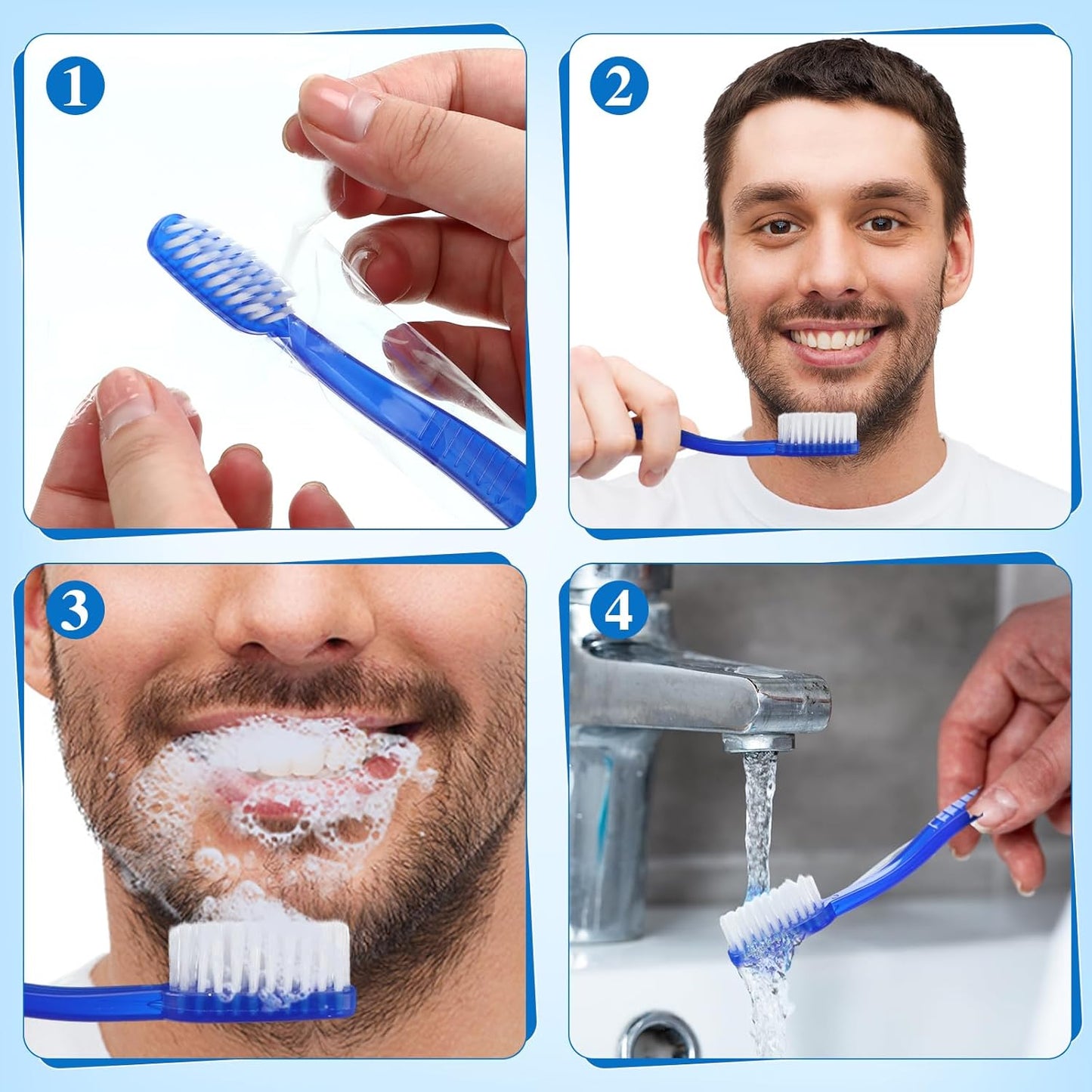 400 Pcs Prepasted Disposable Toothbrushes Bulk Individually Wrapped Pre Pasted Soft Bristle Set Travel Colorful Toothbrushes for Homeless Gift Hotel Camping Travel