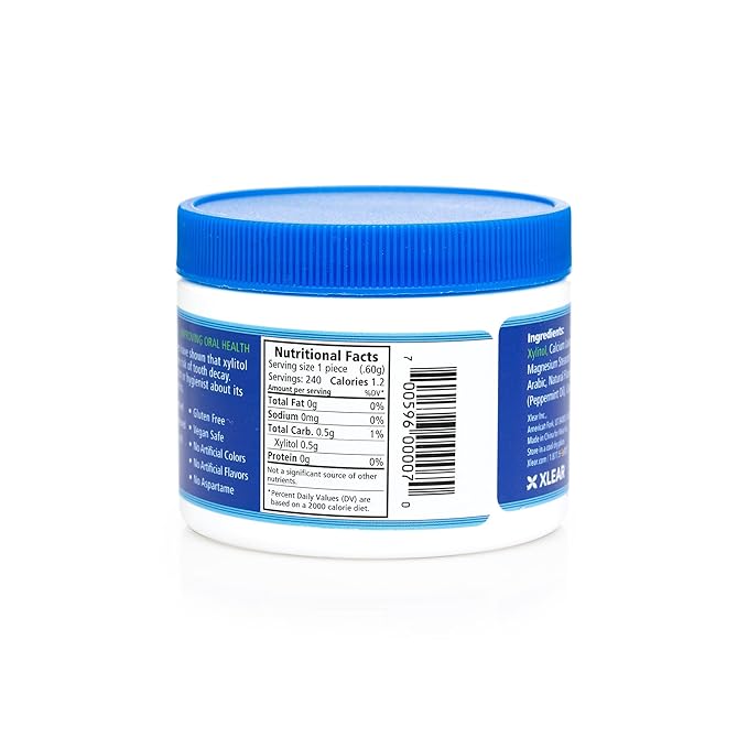 Spry Xylitol Peppermint Sugar Free Candy - Promote Oral Health, Increase Saliva Production, Stop Bad Breath, Non-GMO, Gluten-Free, 240 Count (Pack of 1)