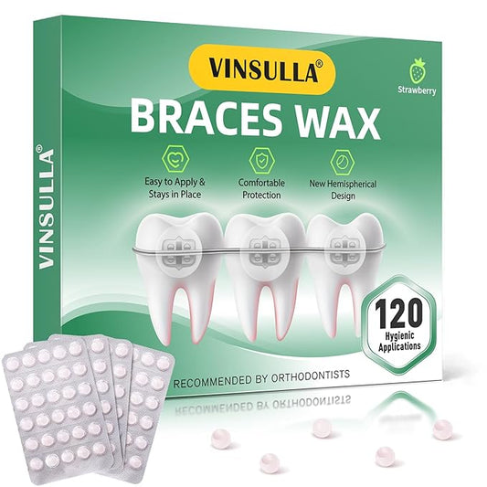 Orthodontic Wax for Braces Wax 120 Individual Hygienic Packaging Dental Wax Dots Strawberry