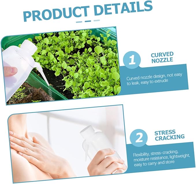 500ml Plastic Wash Bottle Squeeze Top Portable Rinse Bottle for Cleaning and Watering Wide Mouth Design for Easy Dispensing