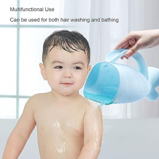 Portable Baby Bath Rinse Cup with Easy Grip Handle – Ideal for Hair and Body Washing for Kids