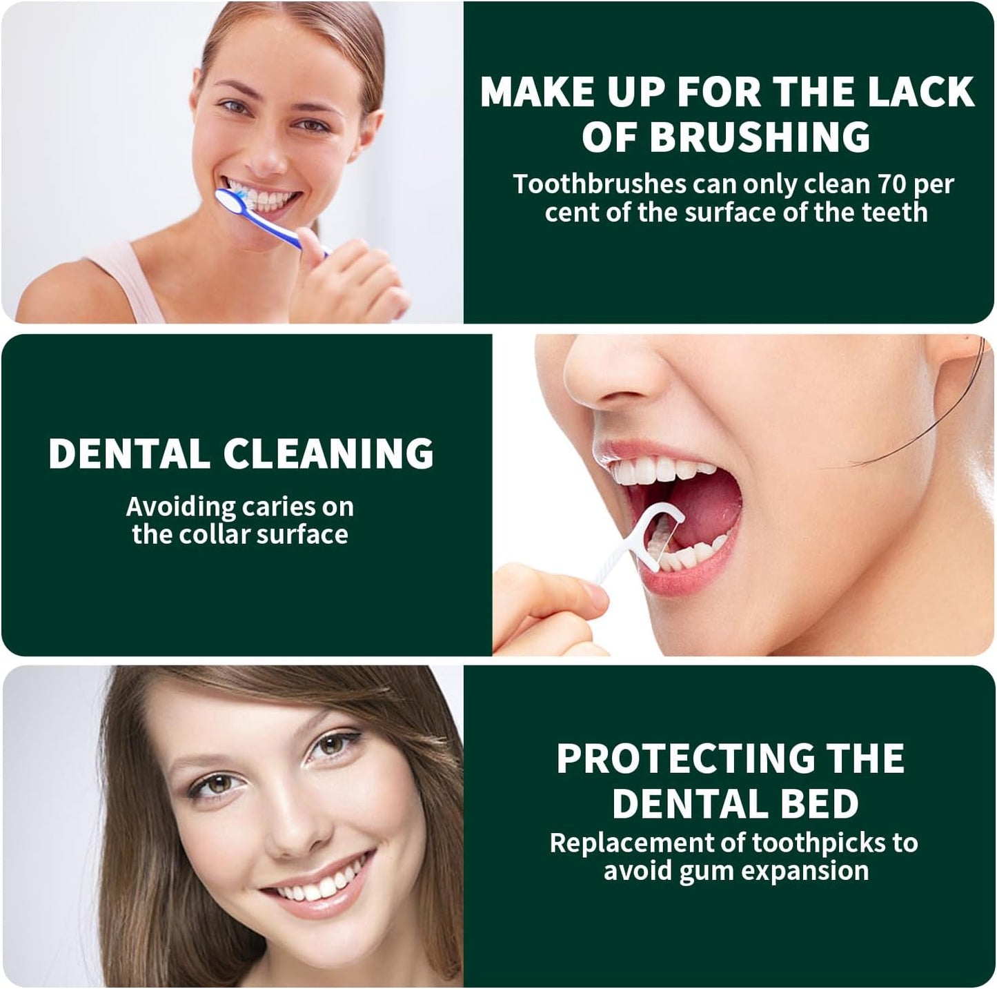 Dental Flossers for Adults,Floss Picks - Perfect for Tight Teeth, 500 Count Dental Floss Picks, Professional Toothpicks Sticks with Portable Case and Dental Picks (10 Boxes)