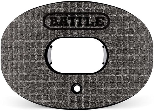 Battle Sports 3D Diamond Oxygen Football Mouthguard - Superior Airflow & Better Performance, Maximum Protection & Breathability Football Mouthpiece, Works with Braces - Black