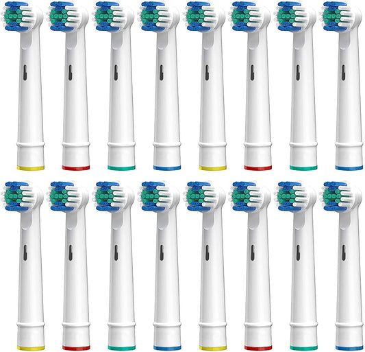 Electric Toothbrush Replacement Heads Compatible with Oral-B Soft Bristles Replacements Brush Heads 16 Pack
