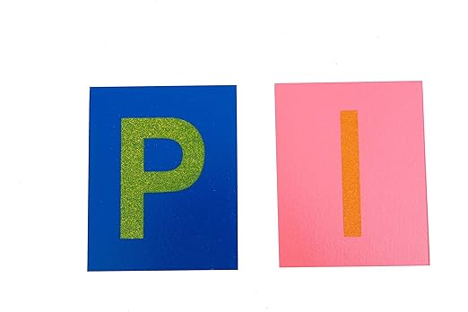 Adena Montessori Lower and Capital Case Sandpaper Letters,Early Child Development Learning Material,ABC Alphabet Preschool Toy Baby English Letters Language Teaching,Montessori Flash Cards for Kids