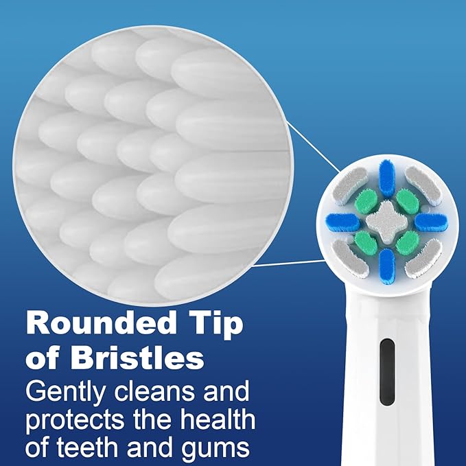 12 Pack Smart Cleaning IO Replacement Heads Compatible with Oral B iO 2 3 4 5 6 7 8 9 10 Series Electric Toothbrush, Brush Heads Compatible with Oral B iO Electric Handles, White