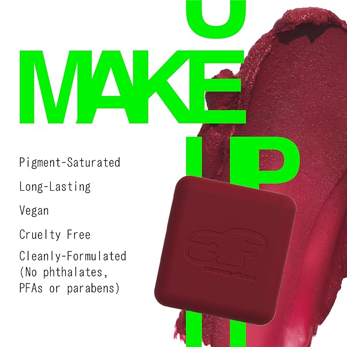 about-face Cheek Freak Blush Balm – Buildable Cream Blush with Hyaluronic Acid & Meadowfoam Seed Oil – Vegan, Cruelty-Free, Clean Beauty – 0.35 oz (Big O – Deep Red)