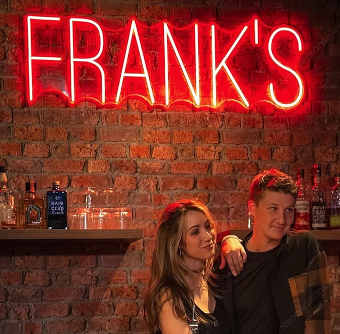 Custom Neon Signs Personalised Large Led Neon Lights Sign Customizable for Wall Decor Wedding Birthday Party Bedroom Bar Shop Name Logo Lights (Optional 16" to 55")