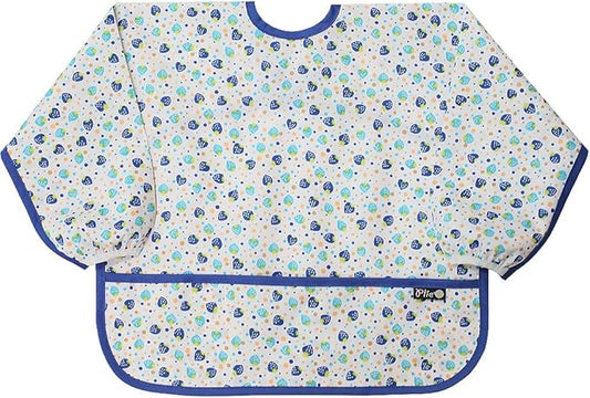 Long Sleeve Waterproof Bib for Toddlers – Soft Feeding Smock for Baby Mealtime, Self-Feeding,BPA-Free, Easy Clean