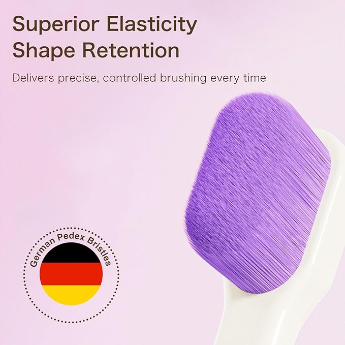 INUSO 3 Pack Orthodontic Toothbrush | -14° Ergonomic Handle for Precise Cleaning | Non-Toxic, No Fluorescent Agents, Safe for Braces & Interdental Care