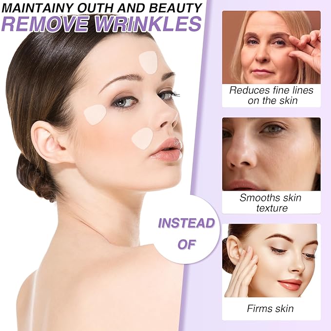 108PCS Smile Line Wrinkle Patches, Facial Frown Crows Feet Wrinkle Patches