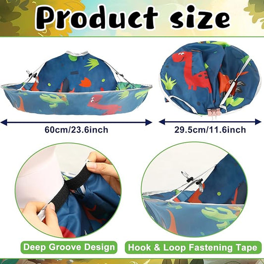 FEBSNOW Kids Hair Cutting Cape, Cartoon Prints Adjustable Haircut Cape Umbrella for Kids Adults Home Salon Barber Supplies