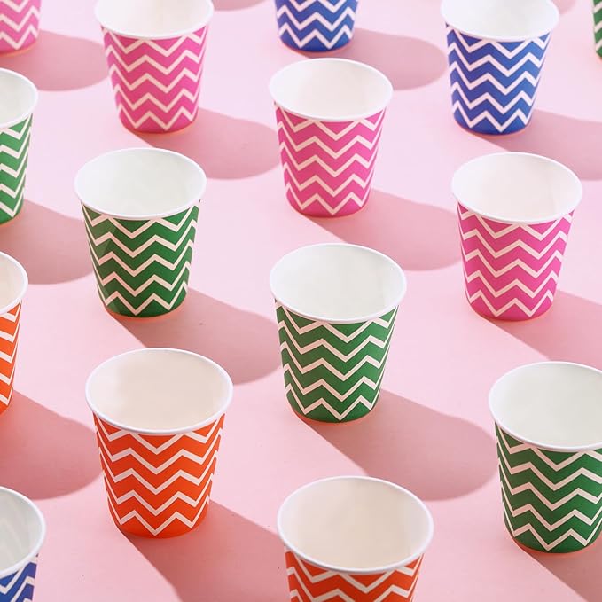 [300Pack] Paper Cups, 3oz Disposable Bathroom Cups, Mouthwash Cup, Cold Disposable Drinking Cup for Party, Picnic, BBQ, Travel, and Event (Strip)