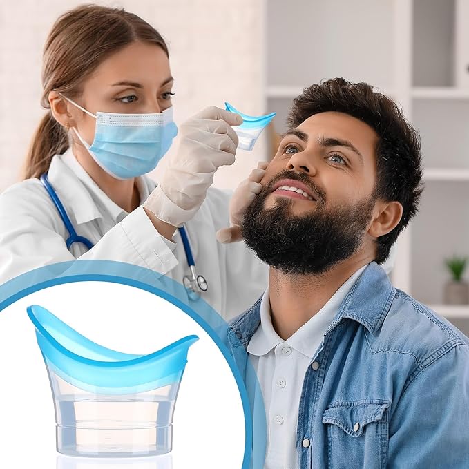 Patelai 20 Pcs Eye Wash Cup Silicone Wash Cups Bath Kit Portable Bath Washer Cleaning Care Tool Bulk for Eye Quick Rinse and Flush